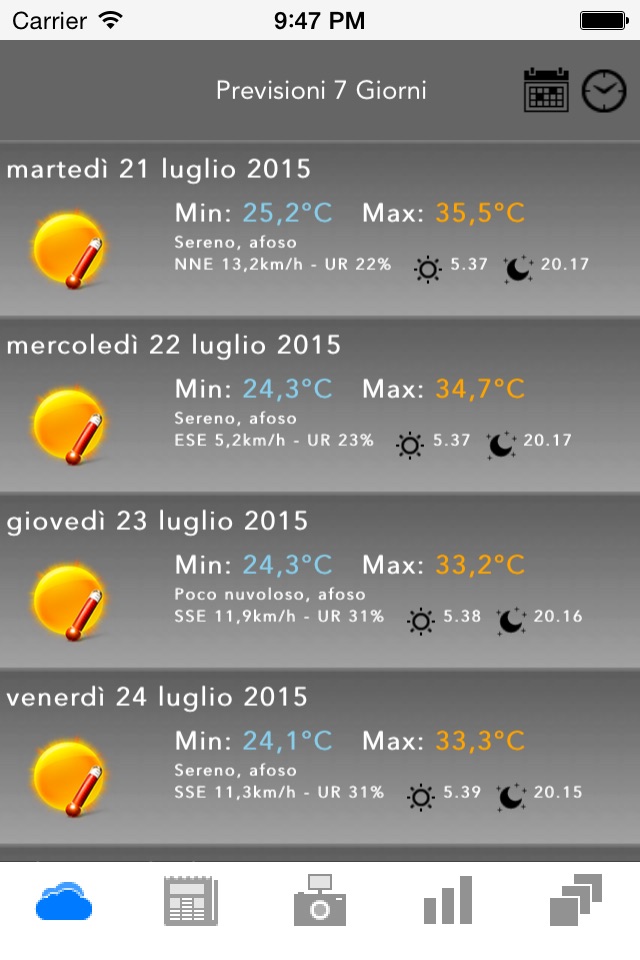 MeteoCastellana screenshot 2