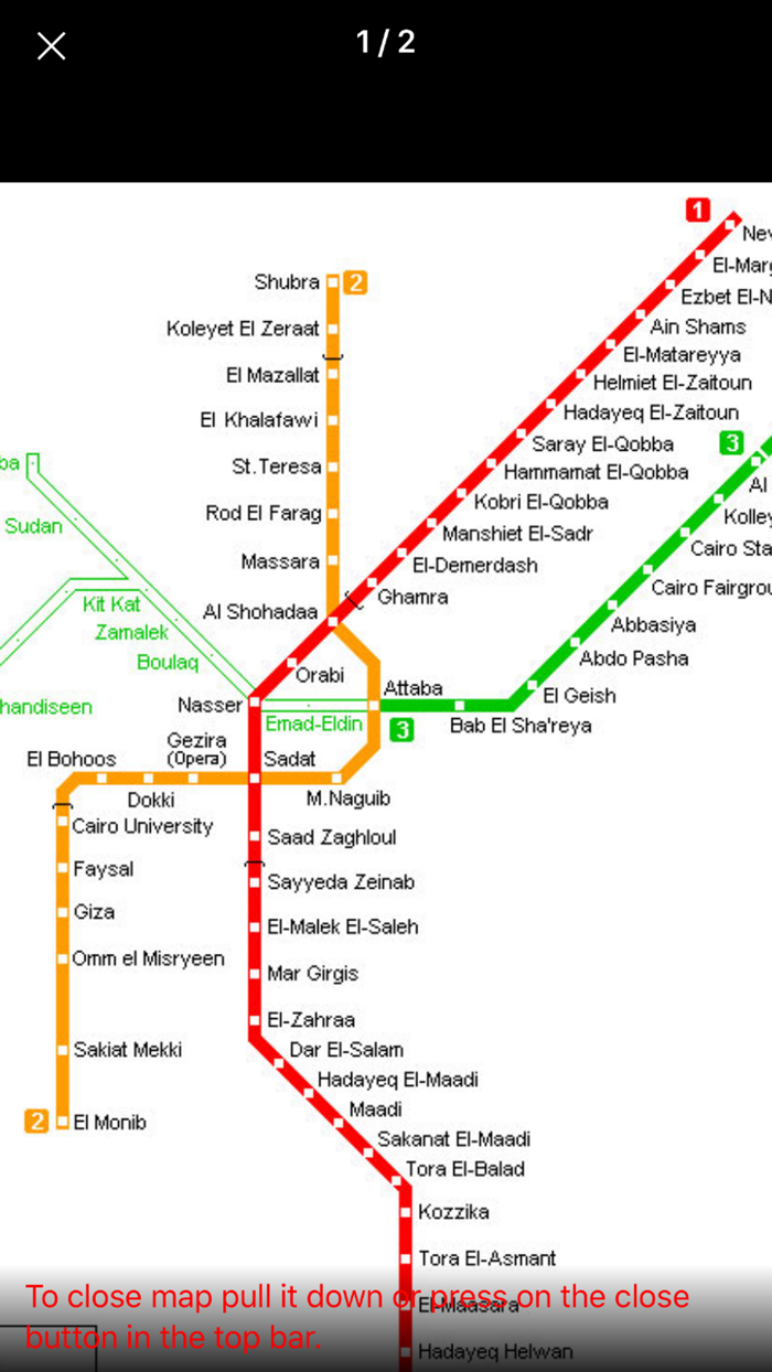 Egypt Cairo Metro Maps