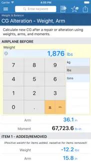 pilot calcs iphone screenshot 2