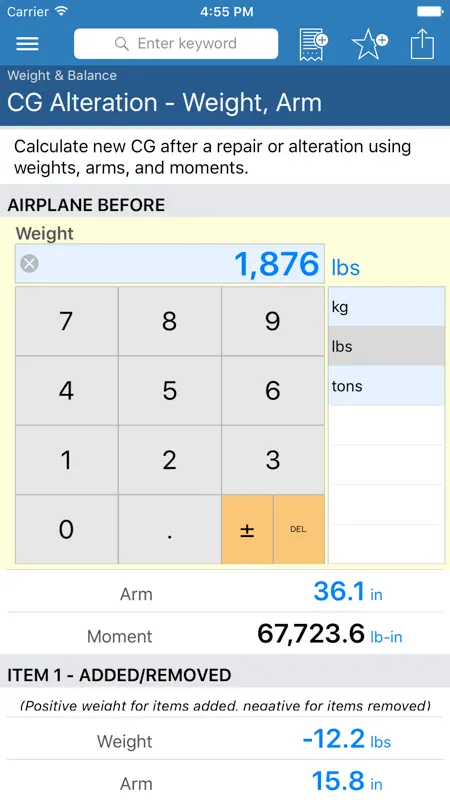 Pilot Calcs screenshot 2 of 5