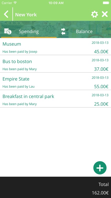 PayMe - Accounts for trips