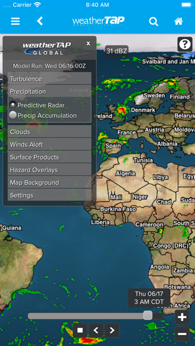 weatherTAP Screenshot