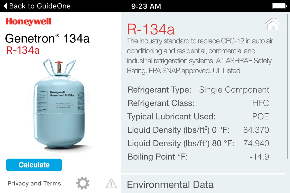 Honeywell PT Chart screenshot 4