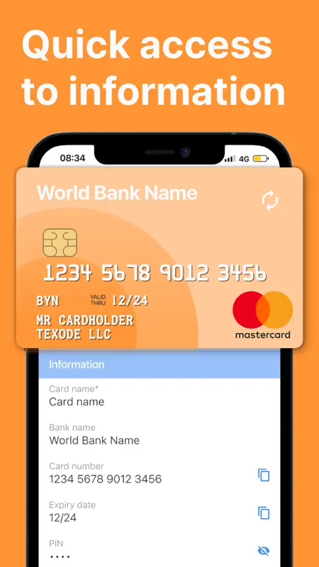 SecureCard - Stockage de carte screenshot 4 of 8