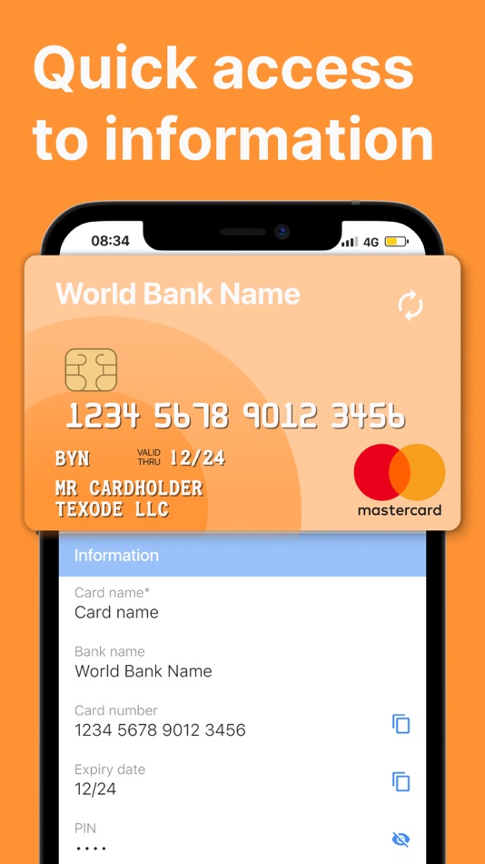 #4. Secure Card Manager & Wallet (iOS) 由: Texode Technologies LLC