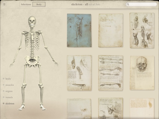 Screenshot #2 for Leonardo da Vinci: Anatomy