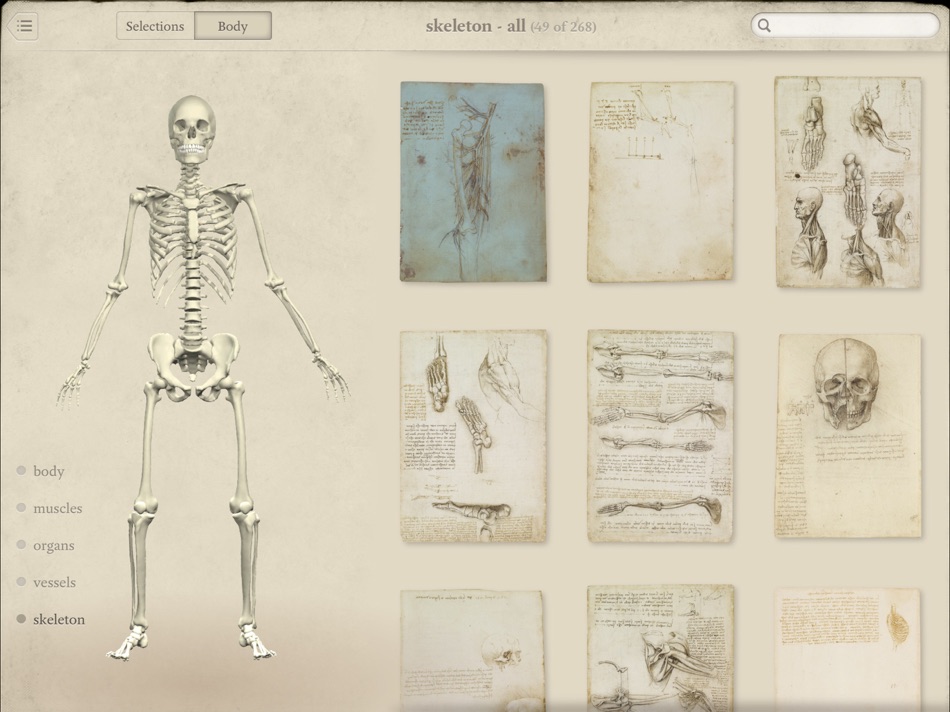 #2. Leonardo da Vinci: Anatomy (iOS) Podle: NatureGuides Ltd.