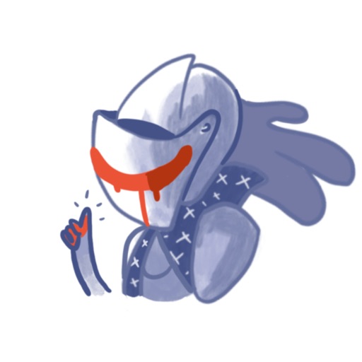 Sad Knight Stickers