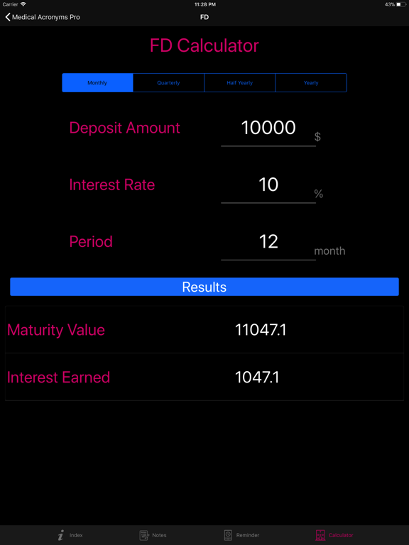 Medical Acronyms Pro iPad screenshot