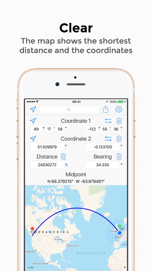 #2. Coordinates Calculator Pro (iOS) Podle: Nicolas Schotten