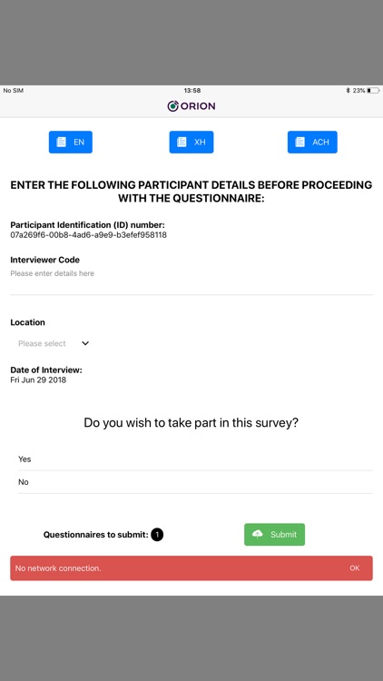 ABCCSA Questionnaire