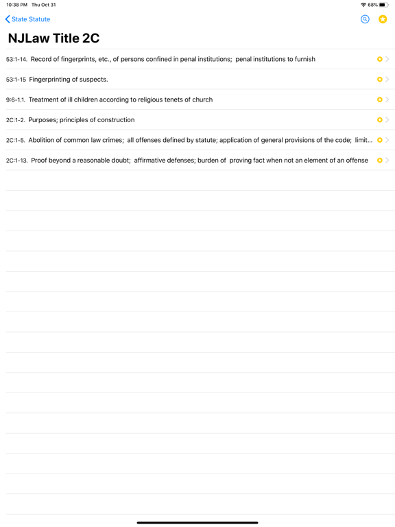 State Statute & Federal Law iPad screenshot 10 - Reference app
