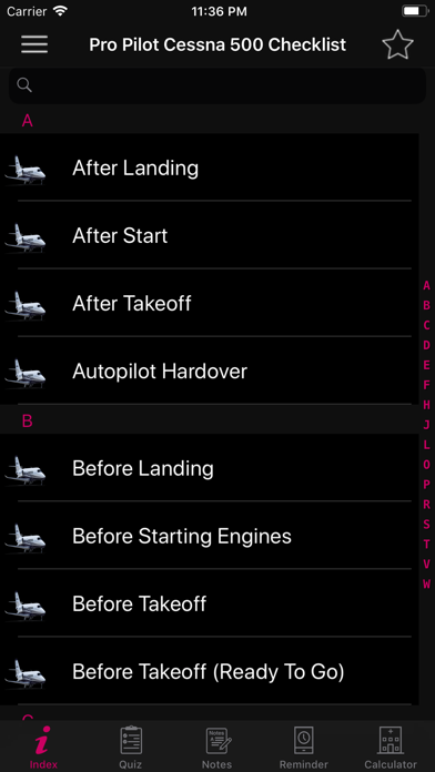 Screenshot #2 pour Pro Pilot Cessna 500 Checklist