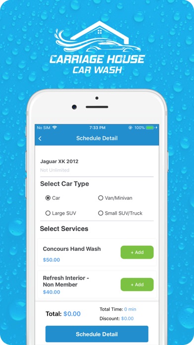 Carriage House Car Wash App Screenshot