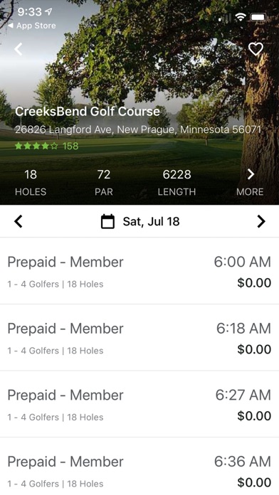 Screenshot #2 pour CreeksBend Golf Course