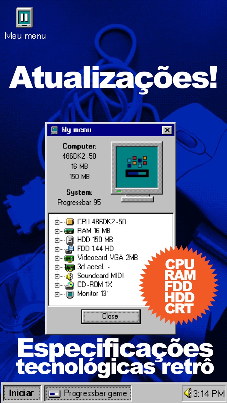 ProgressBar95 - retro arcade iOS Mod IPA screenshot 4 - iOS game interface