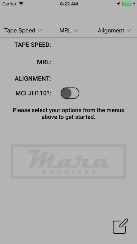 MaraTapeCal screenshot 1 of 3