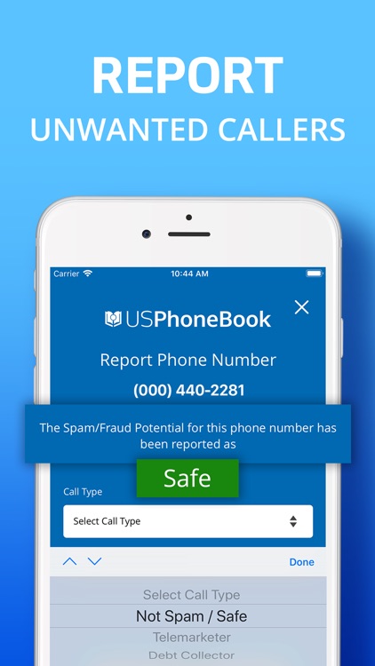 USPhoneBook: Reverse Caller ID