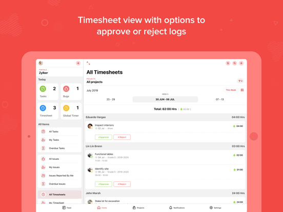 Zoho Projects Work Management iPad screenshot 5 - Business app