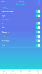 SMS SPAM Filter screenshot