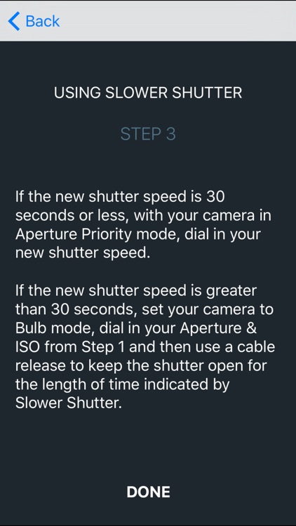 Slower Shutter Exposure Calc screenshot-4