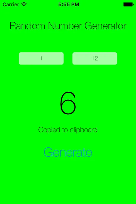 Random Number Generator - Easy
