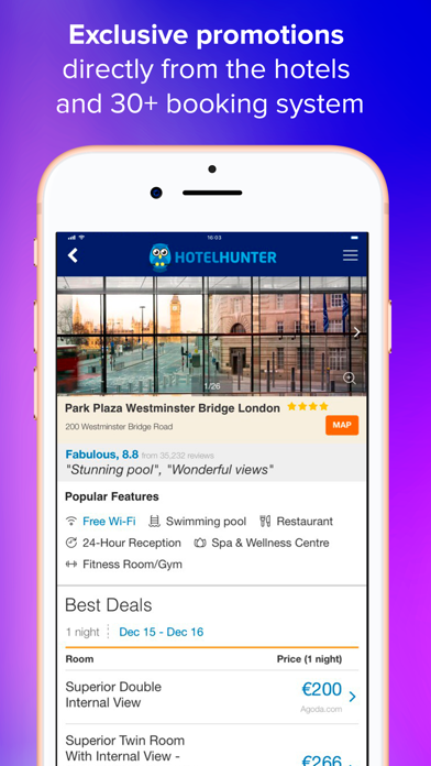 Hotelhunter - hotels nearby Screenshot