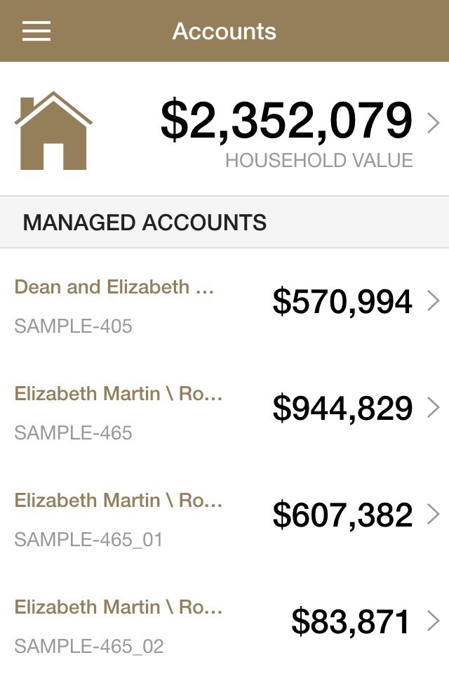 Wealth Analytics Account Info screenshot 2