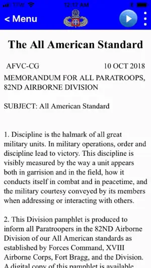 82 Airborne Division Pam 600-2 screenshot 4