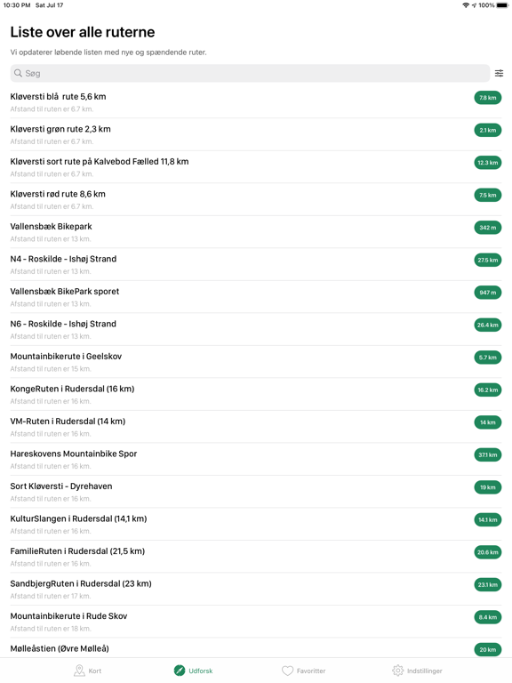 Screenshot #6 pour Cykelruter og Cykelture i DK