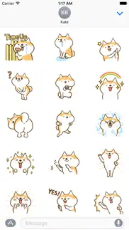 animated shiba inu dog sticker iphone screenshot 1