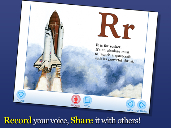 Alphabet of Space iPad screenshot 4 - Book app