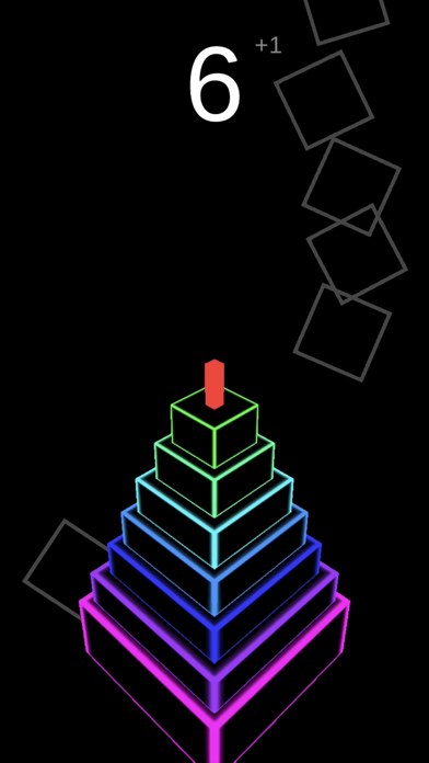 Neon Block Tower screenshot 2