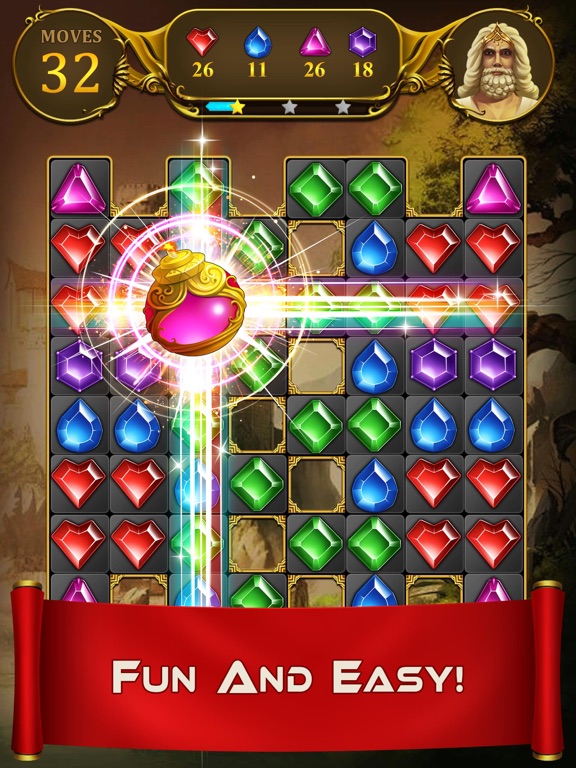 Jewel Crush - Blast Diamond iPad screenshot 4 - Games app