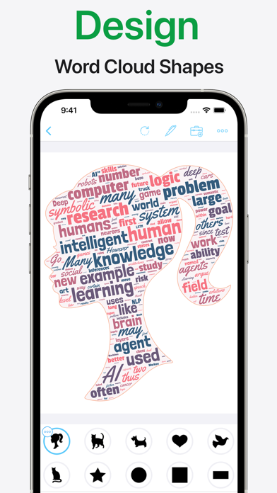 Screenshot #3 pour Shapego - Word Cloud Creator