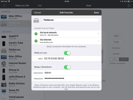 iNet for iPad Network Scanner