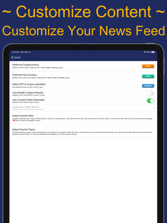 BTCnews - Bitcoin Crypto News iPad screenshot 5 - Finance app