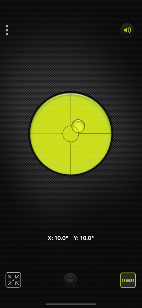 Pocket Bubble Level XXL - Users can achieve precise two-dimensional leveling with the bullseye bubble, featuring simultaneous X and Y axis angle readouts for comprehensive accuracy.
