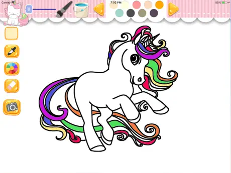 Cute Pony Unicorn Coloring