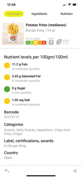 Game screenshot Food Scanner - Barcode hack