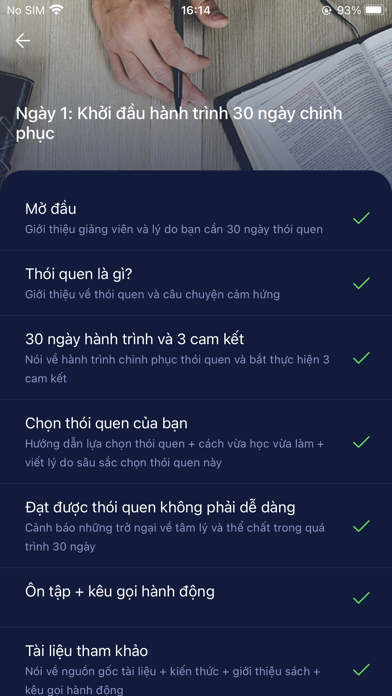 30 Ngày Thói Quen Screenshot