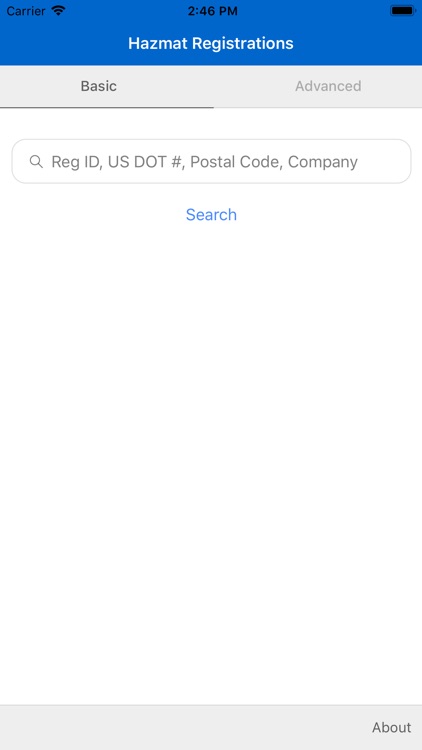 Hazmat Registration Search