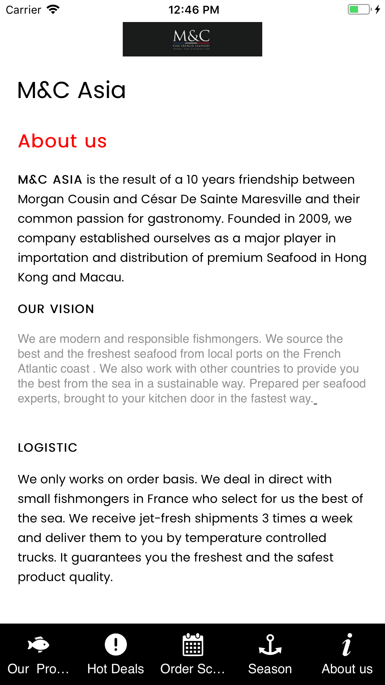 M&C Asia - App for Chefs screenshot 7