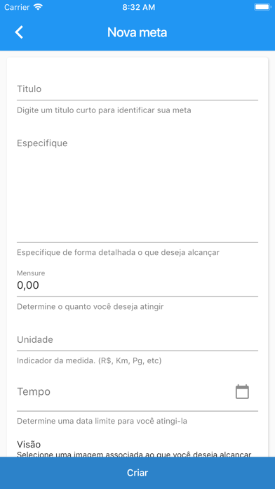 Bússola de Metas Screenshot