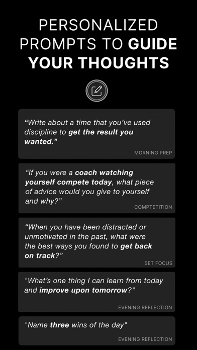 The Athlete's Journal Screenshot