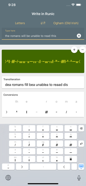 ‎Write in Runic Screenshot