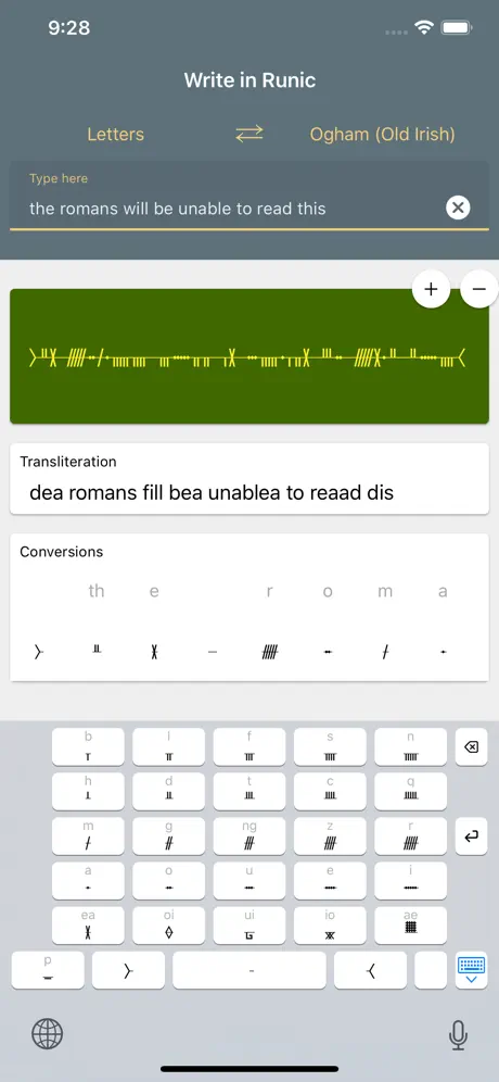 Write in Runic