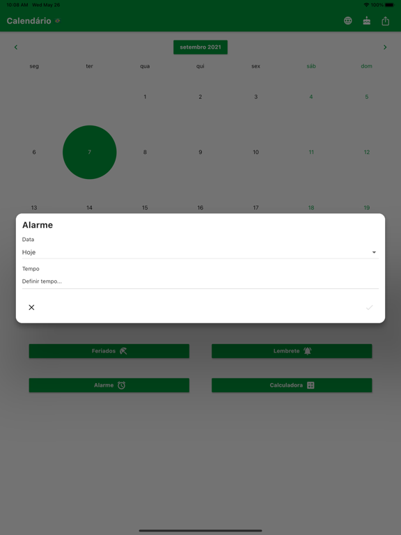 Calendário Brasileiro 2024 iPad screenshot 7 - Productivity app