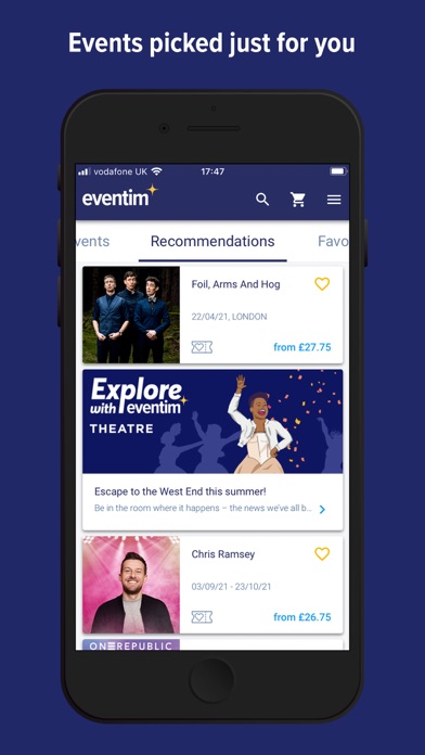 EVENTIM UK | Event Tickets Screenshot