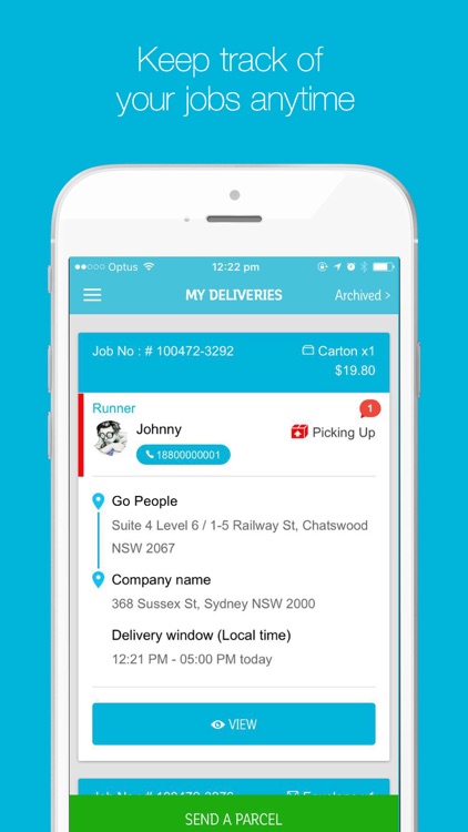 Go People Sender App